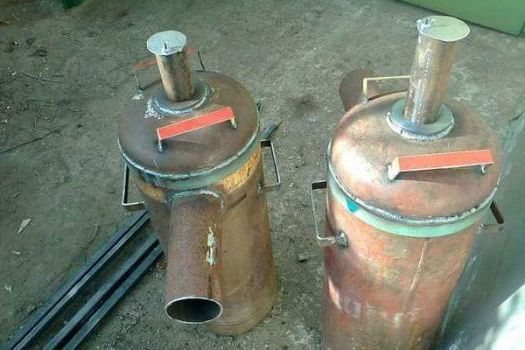 Gaz tüplerinden 2 kendin yap katı yakıt kazanı