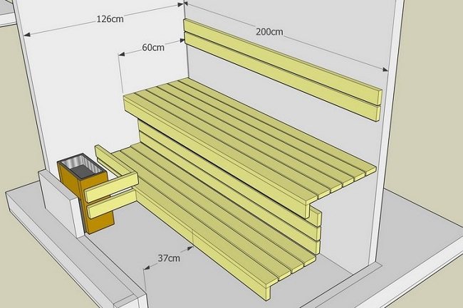 3 d дизайн на сауна на балкона