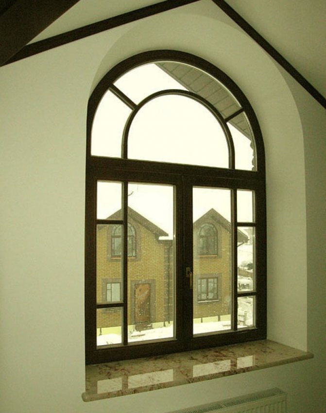 Gewölbte Hänge für Fenster