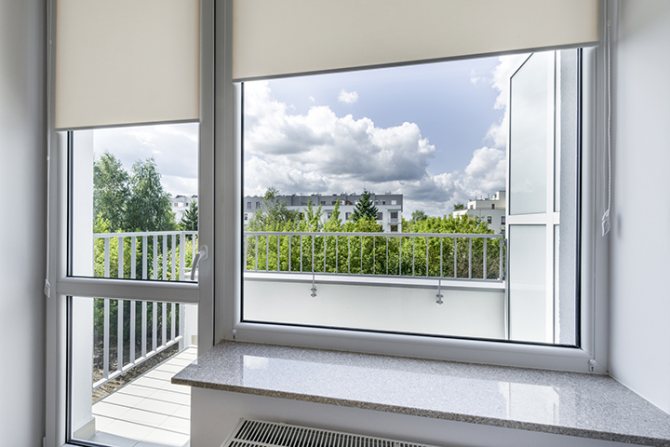 Balcon avec impost