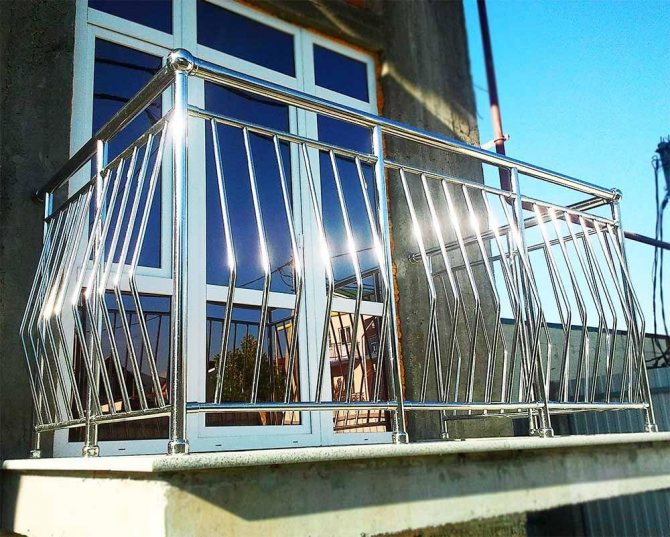 Garde-corps de balcon en acier inoxydable