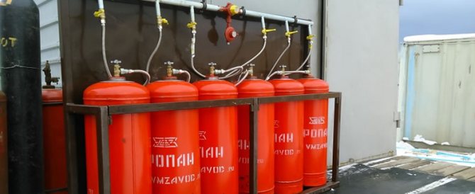 bouteilles de propane