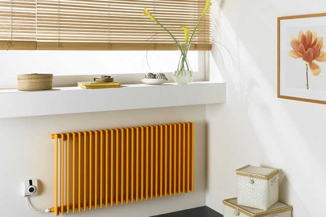 Bimetallheizkörper in der Wohnung