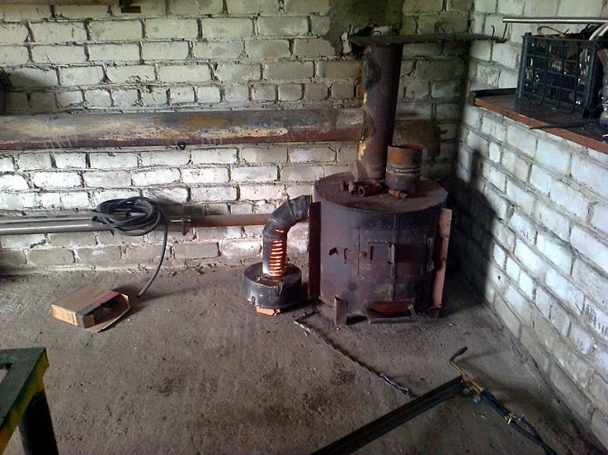Печката за минно дело не заема много място