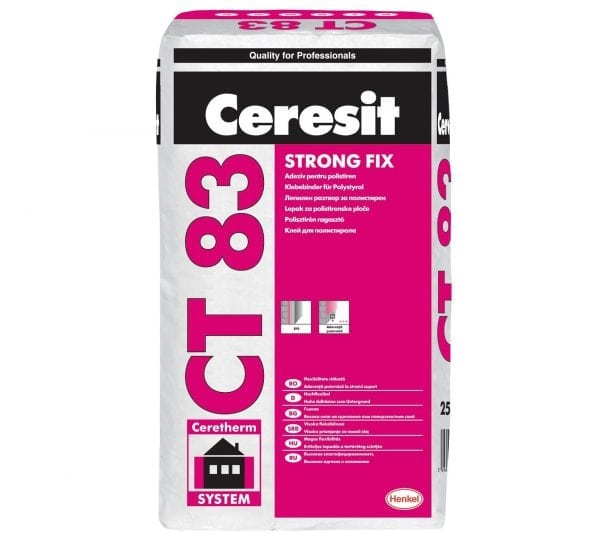 Ceresit CT 83 pour la fixation des panneaux EPS