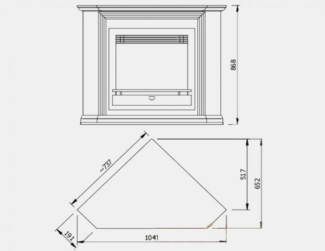 dessin de cheminée de cloison sèche