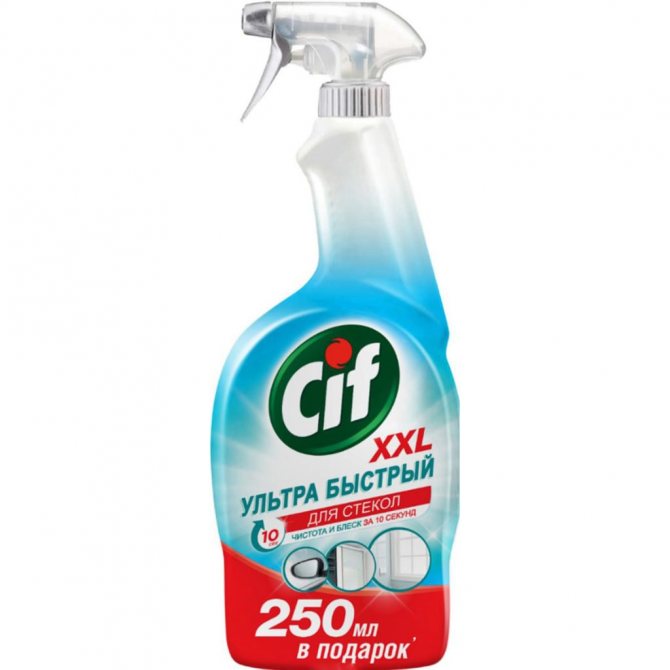 Cif pour verre ultra-rapide