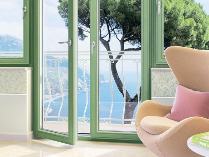 Fenêtres colorées à l'intérieur