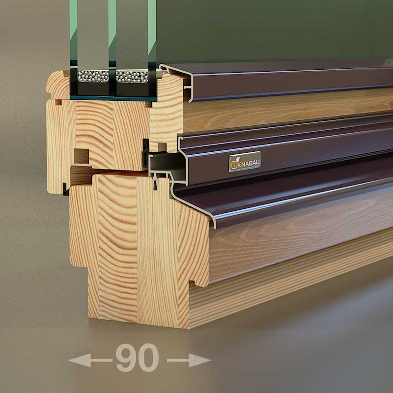 Дървен прозорец Holz Bau therm
