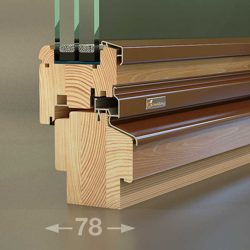 Дървен прозорец Holz Bau