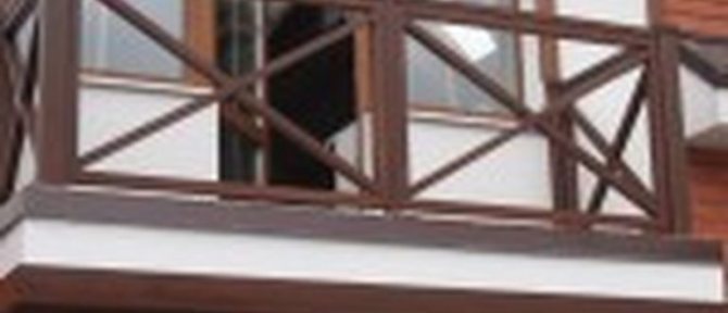 Balustrade de balcon en bois bricolage