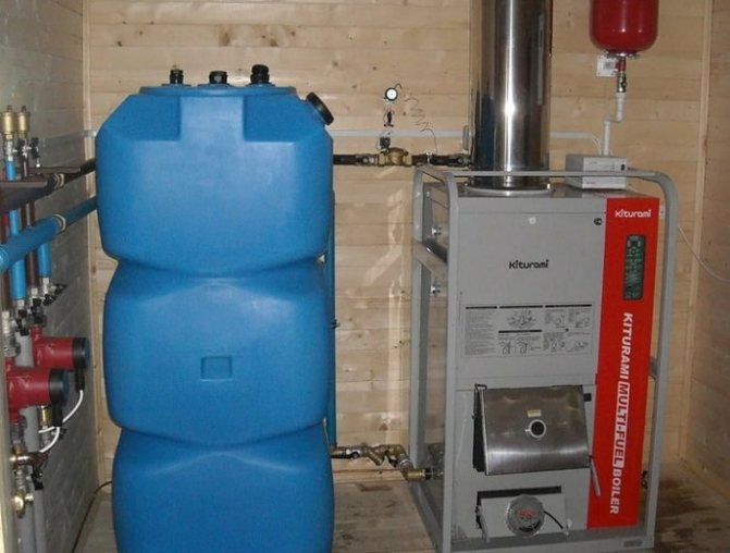 Chaudière diesel en chaufferie