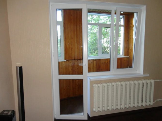 Porte au balcon
