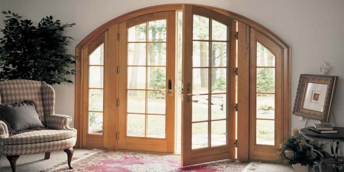 portes intérieures à deux vantaux, dimensions battantes