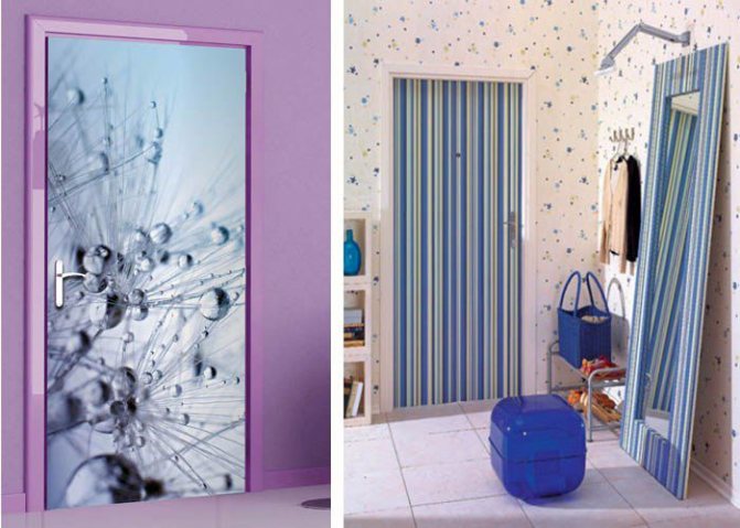Portes recouvertes de papier d'aluminium