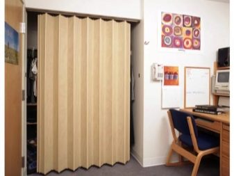 Jalousie de porte: portes de jalousie en bois, jalousie horizontale dans l'embrasure de la porte