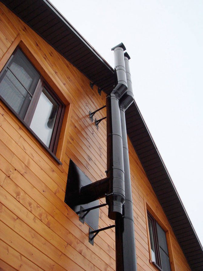Säulenkamin auf der Straße