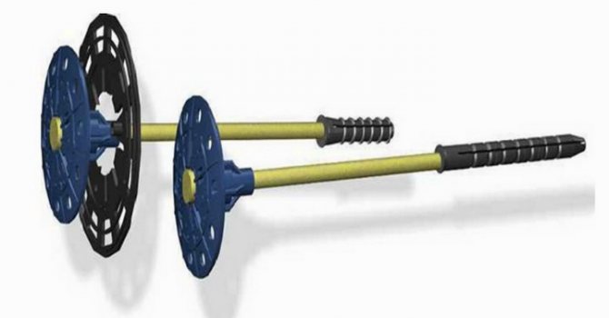 Cavilhas para fachadas molhadas