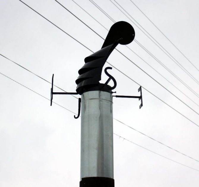 Schornsteinfahne aus Edelstahl