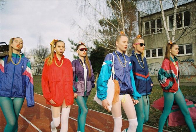 Photo: l'une des tâches de la mode post-soviétique des années 90 est d'être aussi différente que possible de ce qu'elle était avant