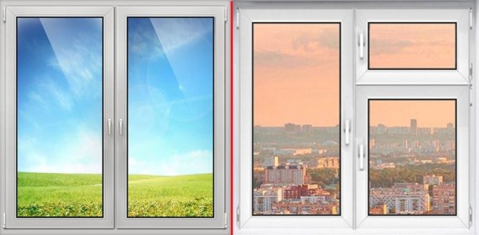 Foto: Ein Fenster mit Lüftungsschlitz (rechts) sieht asymmetrisch aus und hat weniger Lichtraum