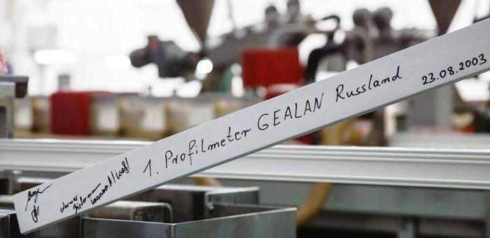 Foto: erster Meter Fensterprofil