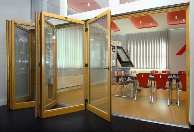 Photo: exemple de porte pliante du Roto Patio Fold, portes panoramiques