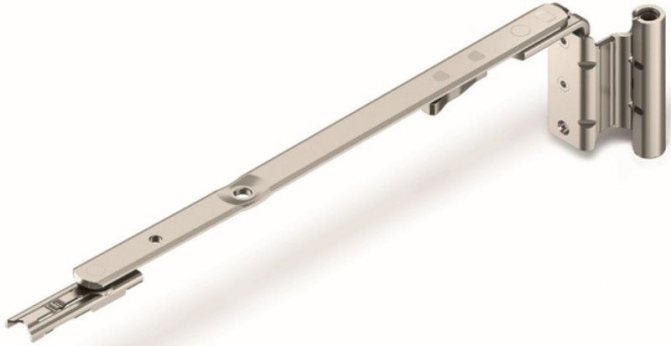 Foto: Standardschere am Rahmen der Roto NX Beschläge ermöglicht Mikrobelüftung *