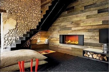 Foyer au gaz avant