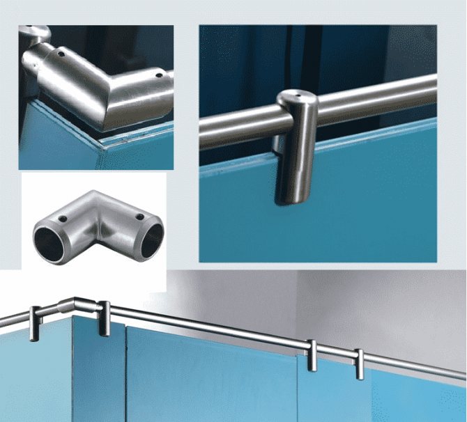 Accessoires pour cloisons en verre - types de fixations et accessoires
