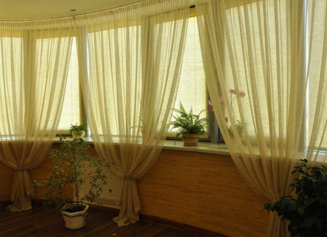 Rideaux pour la loggia