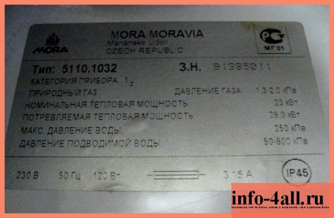 Gaswarmwasserbereiter Mora Top