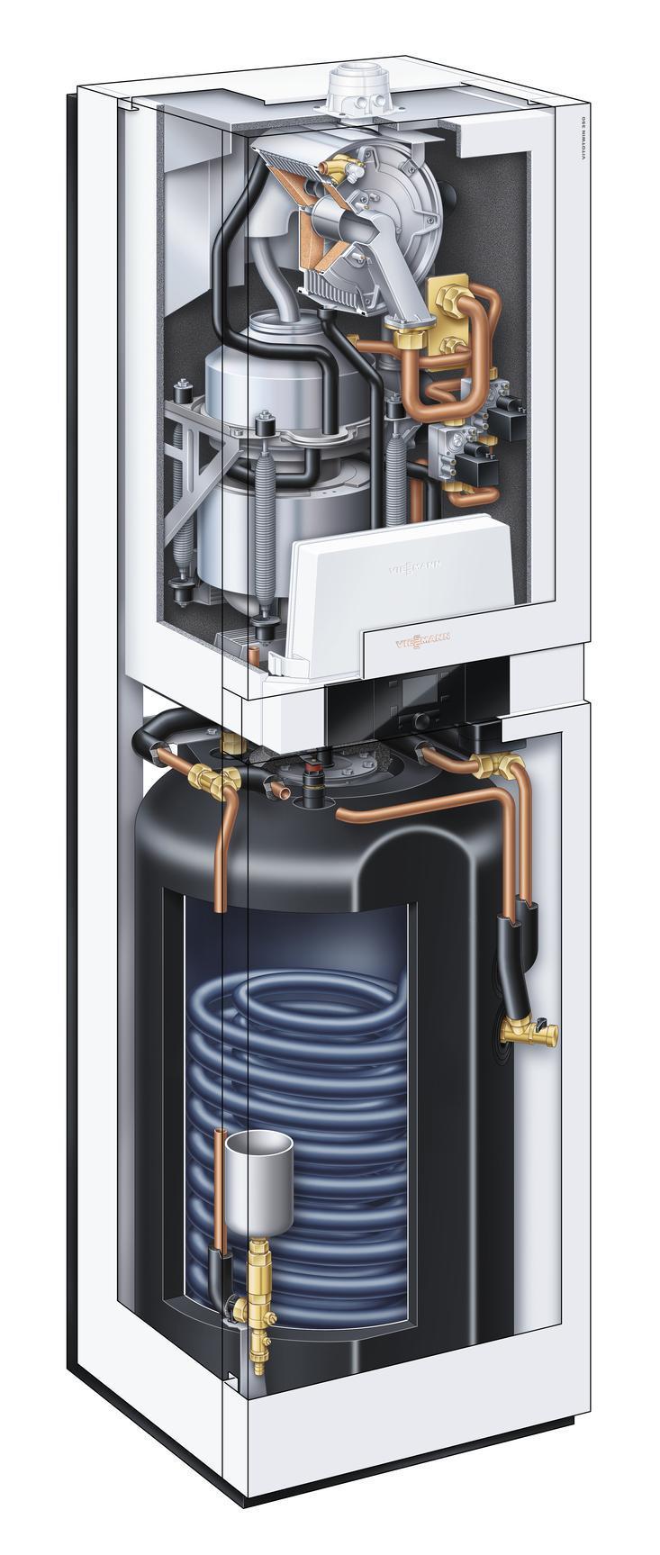 Chaudière à gaz avec générateur électrique Viessmann Vitotwin