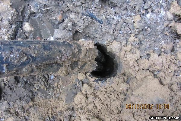 géosonde sonde géothermique jointoiement défectueux