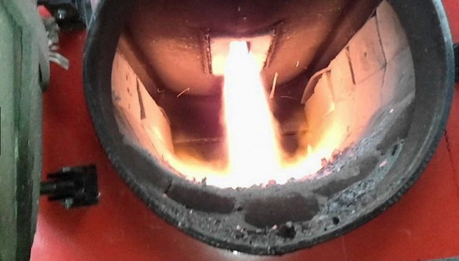 Combustion de gaz de pyrolyse