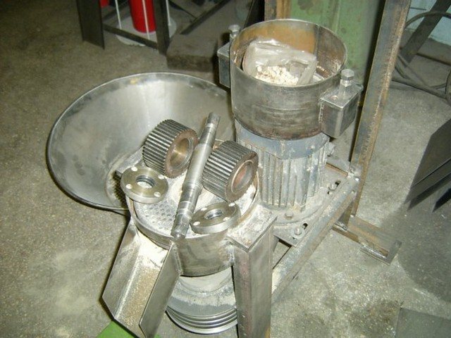 Zerlegter Granulator