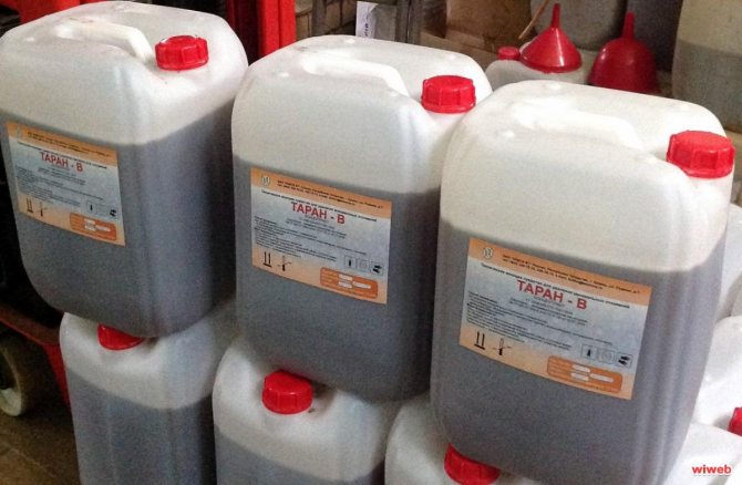 Chemisches Mittel zur Reinigung des Kessels von Zunder Taran