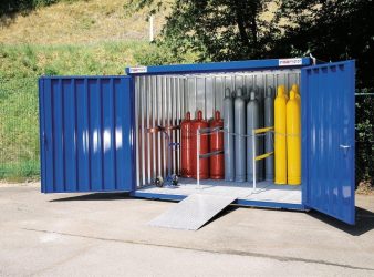 Stockage des bouteilles de gaz sur site