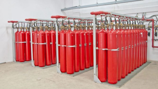 Stockage de bouteilles de gaz