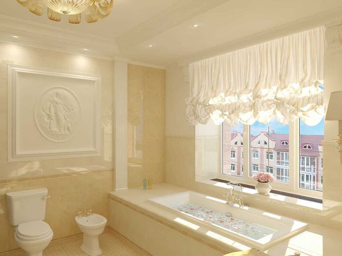 l'idée d'une belle salle de bain design avec une fenêtre