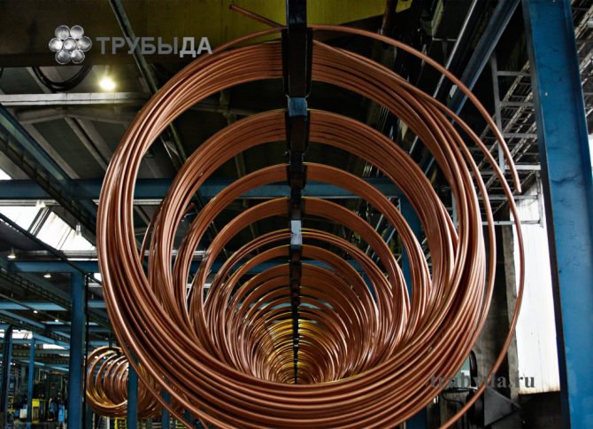 fabrication de tuyaux en cuivre
