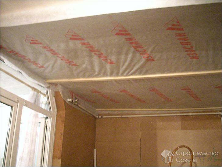 Izospan an der Decke