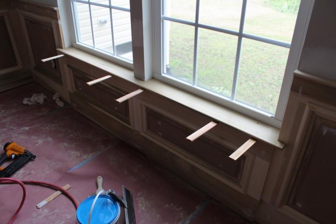 comment faire un large rebord de fenêtre
