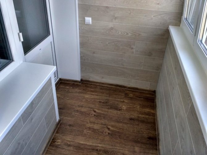 Wie sieht das Laminat auf dem Balkon aus - Optionen