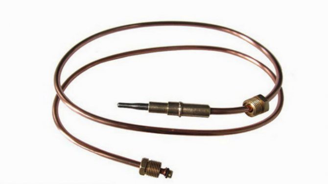 So sieht ein Thermoelement für einen Gaskessel aus