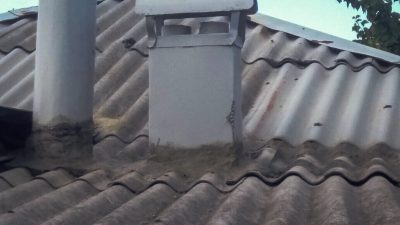 Wie versiegele ich ein Schieferdachrohr?