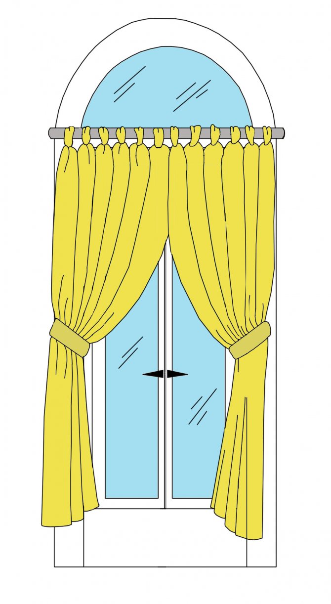 Corniche pour fenêtre cintrée