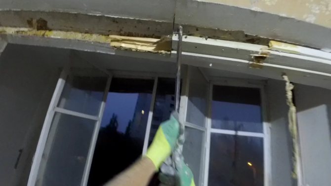 photo du démontage d'un bloc de balcon