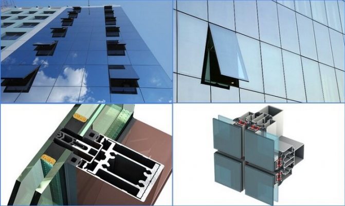 photo du vitrage structurel des façades