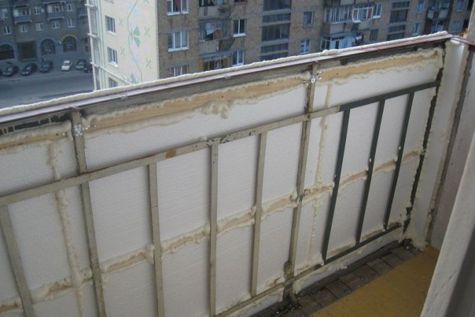 Photos sur demande Elimination des fissures et destruction isolation de la loggia